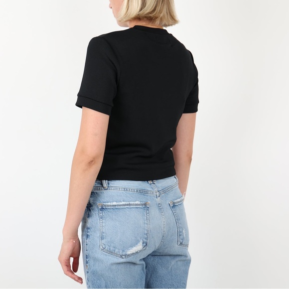 THE KOOPLES X SPORT knit tee shirt with corset details size small - Picture 3 of 8